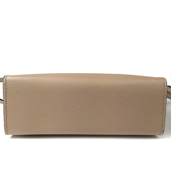 Prada Saffiano Calf Esplanade Cameo Beige Shoulder Bag - Picture 4 of 6